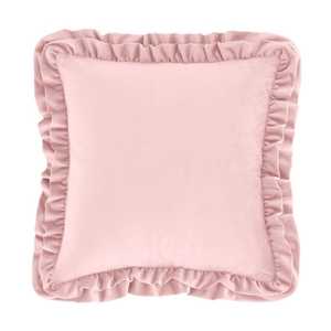 Hot Sale Velvet Ruffle Throw Pillow <b>Covers</b> Couch Decorative Pillowcase Velvet <b>Cushion</b> <b>Cover</b> with Ruffle Trim - Product Image 4