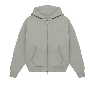 Vente en gros de sweats à capuche personnalisés de haute qualité en coton avec double fermeture éclair grande taille et surdimensionnés pour hommes - Product Image 3