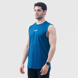 Camiseta sin mangas Imperial Blue Aero Flow para hombre - Product Image 1