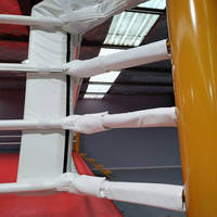 Usine internationale exportation directe Logo personnalisé MMA anneau de combat octogonal IBF standard anneau de boxe pour l'entraînement de compétition