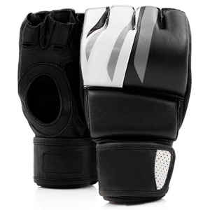 Guantes de MMA de Media Palma de Alta Calidad, Nuevos Guantes de Boxeo y Entrenamiento de Cuero Elástico del Fabricante - Product Image 5