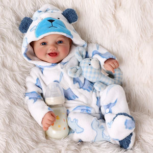 Poupée bébé reborn souriante Babeside 20'' très vendue, poupée réaliste pour bébé garçon, poupée de mode, mini jouet en peluche pour cadeau, commande en gros - Product Image 1
