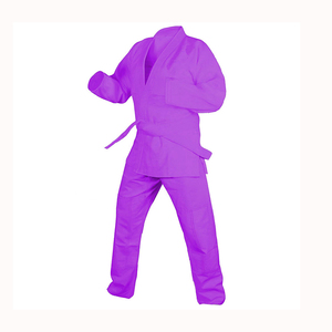Super Oferta de Septiembre: Uniformes de Karate de Poliéster y Algodón YING ENTERPRISES, Aprobados por la WKF, al por Mayor, Color Morado, Secado Rápido, Ligeros - Product Image 6