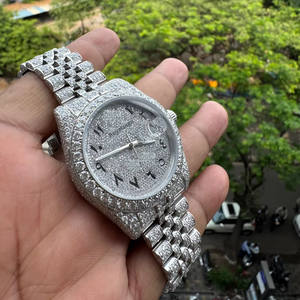 Usine directe luxe hommes nouveau 20mm cadran Moissanite diamant Sport montre haute qualité en acier inoxydable boîtier bande Offre Spéciale - Product Image 1