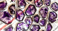 Tranche de Quartz d'améthyste naturelle de qualité supérieure Cabochon de pierres précieuses en vrac mélange ovale forme taille collier bijoux utilise Lot de pierres précieuses