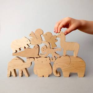 Décoration animale en bois naturel Petits animaux en bois en gros Fabriqués à la main au Vietnam Prix bas pour l'exportation - Product Image 3