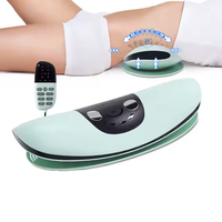 LJ Personnalisé Masseur Électronique Vibrant de Santé pour le Bas du Dos, Soulage la Fatigue et la Pression Lombaire, Masseur de Taille avec Télécommande IR