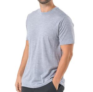 T-shirt en laine mérinos noire pour homme, séchage rapide, écologique, respirant, vêtements de rue, 100% laine mérinos superfine - Product Image 2