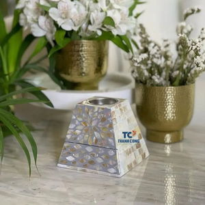 Fabriqué au VIETNAM pour RAMADAN KAREEM arabe nacre MUBKHAR ensemble de brûleur d'encens/encens OUD - Product Image 3