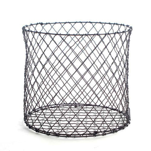 Fantastic Design Eco-Friendly Multifunction <b>Black</b> Metal Wire Mesh <b>Storage</b> <b>Basket</b> Modern Style Iron <b>Storage</b> Home Office Bathroom - Product Image 1