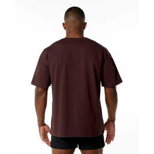 T-shirt pour homme à col en V imprimé sur mesure, coupe ample, 100% coton, style décontracté, bordure contrastée durable - Product Image 6