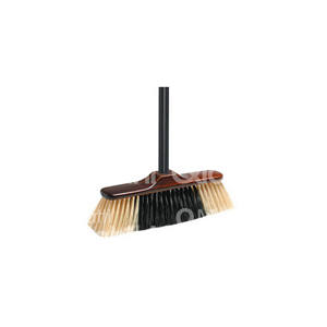 BALAI BICOLORE AVEC POIGNÉE Idéal pour tous les types de sols Robuste et résistant Pour les intérieurs Poils en PVC à plumes Conseil - Product Image 1