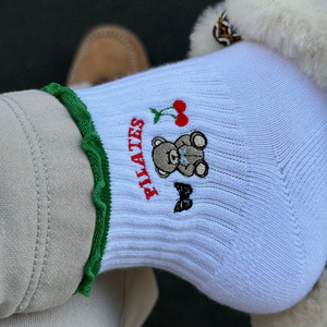 Custom Grip Pilates <b>Socks</b> for Women with Anti Slip Grip & Embroidered Logo <b>Socks</b> Manufacturer for Yoga Barre Studio Accessories - Product Image 1