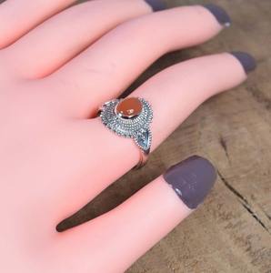 Meilleur Design Cornaline Pierre Précieuse Classique Bague Artisanale Solide Bijoux en Argent Sterling 925 Timbre 925 Bague en Argent Sterling Bijoux - Product Image 2