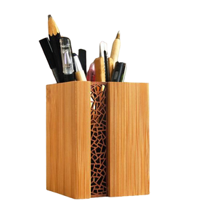 Soporte estacionario de lápiz y bolígrafo de madera hermoso vendedor caliente con calidad superior a precio razonable - Product Image 1