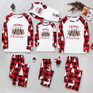 Ropa Familiar a Juego Personalizada de Alta Calidad al por Mayor Tallas Grandes Verano Navidad Invierno con Estampado Transpirable de Santa Claus - Product Image 3