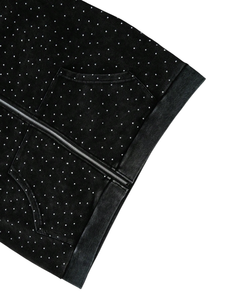 เสื้อฮู้ดดี้ขนแกะปักลายคริสตัลแบบซิปสำหรับฤดูหนาว  ดีไซน์วิบวับ  แบบยูนิเซ็กซ์  รับผลิตตามแบบ ODM  ผ้าฟลีซระบายอากาศได้ดี  ล้างสีแบบแอซิดวอช - Product Image 5