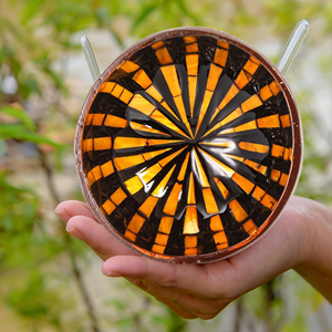 Top tendance de haute qualité beau bol intérieur en laque de noix de coco avec coquillage incrusté pour la vente en gros du Vietnam - Product Image 5