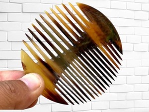 Offre Spéciale peigne en corne de boeuf traditionnel écologique fait à la main durable naturel Anti-Fizz pour les salons Spas soins personnels - Product Image 4