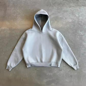 Wholesale Premium Heavyweight Cropped Hoodie <b>for</b> <b>Men</b> XS Size Zipper-Up Style Custom Embroidery Solid Oversized Blank Design - Product Image 1