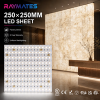 Panneaux LED professionnels flexibles découpables sur mesure pour éclairage de comptoirs en quartz, marbre, onyx, pierre, verre, panneau diffuseur rétroéclairé