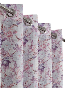 Rideaux triangulaires imprimés en lin tissu naturel doux pour style de fenêtre et chambre moderne salon décor à la maison - Product Image 3