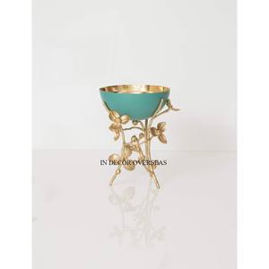 Quemador y soporte de incienso Bakhoor de diseñador de mariposa HECHO DE Metal resistente chapado en oro de alta calidad, suministros de fragancia para el hogar - Product Image 6