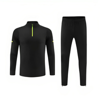 Conjuntos de Chándal de Entrenamiento de Fútbol para Hombre, Invierno, Manga Larga, Transpirable, Estampado, Ropa Deportiva