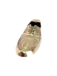 Cendrier décoratif en forme de chaussure en laiton Antique Vintage Design Table Top Showpiece à collectionner - Product Image 2