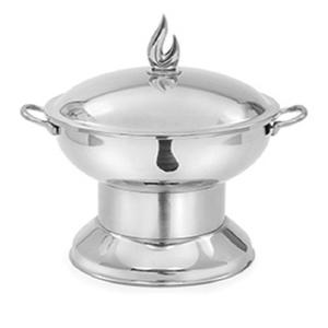 High Quality Stainless Steel Chafing Dish <b>Food</b> <b>Warmer</b> Round Pattern New Condition <b>Buffet</b> Serving Set for Parties and <b>Buffets</b> - Product Image 4