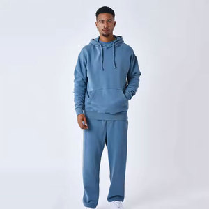 Ropa de invierno más vendida 100% algodón tela impresa de alta calidad al por mayor chándal con bolsillos canguro personalizado a prueba de viento - Product Image 3