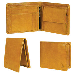 Slim and Classic Leather <b>Wallet</b> For <b>Men</b> Light <b>Brown</b> - Product Image 2