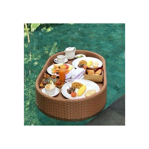 Bandeja flotante corazón-Redondo-rectángulo, Hotel playa piscina agua ratán bandeja flotante Villa piscina bandeja flotante - Product Image 1
