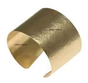 2025 nueva llegada brazalete de oro esterlina martillado para damas moda en último diseño joyería de moda - Product Image 2