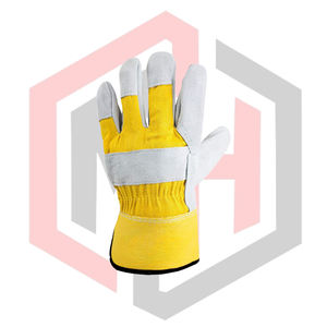 Gants de marineur en cuir blanc et jaune, paume complète, résistants aux déchirures, respirants, sans silicone, sans poudre, stériles, personnalisables - Product Image 3