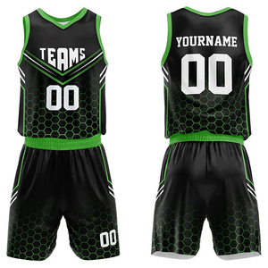 Uniforme de Práctica de Baloncesto Personalizado al por Mayor para Hombre, Manga Corta, 100% Poliéster Transpirable, Servicio OEM - Product Image 1