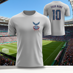 Maglia Unisex per Tifosi di Calcio Mondiali Messico 2026, T-Shirt Promozionale con Grafica Aquila Verde - Product Image 3