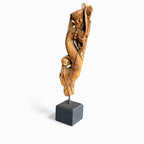 Soporte de Madera Vintage Indio, Tallado a Mano, Decoración Arquitectónica de Pared, Estilo Rústico Antiguo para Interiores del Hogar, Combinación Variada, 1 Contenedor - Product Image 5