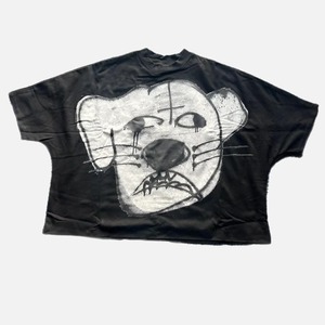 Camiseta de calle de gran tamaño sin costuras de moda Boxy Fit Drop Shoulder Cropped Hip Hop Tee para entusiastas de la moda - Product Image 1