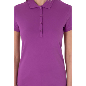 T-shirt polo pour femmes de marque personnalisée-Séchage rapide 100% coton Tissu tricoté à manches courtes Broderie Sérigraphie en soie - Product Image 4