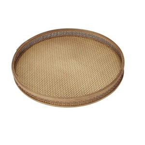 Bandeja de Servicio para Alimentos, Frutas y Café, Diseño Moderno, Acabado en Madera de Mango y Nogal - Product Image 4