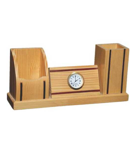 Décoration fantaisie horloge en bois porte-stylo luxe meilleure qualité supérieure décoration en gros porte-stylo moderne vente chaude - Product Image 4