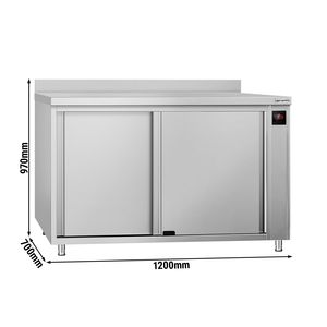 Armario Calentador Comercial ECO - 1200x700mm - con borde elevado y puertas correderas - digital - Product Image 2