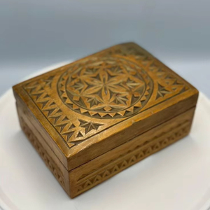 Cadeaux islamiques Mosquée du croissant Sadaquah Box Ramadan Tirelire en bois Eid Mubarak avec comptoir - Product Image 1
