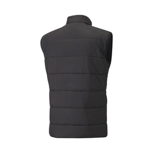 Gilet matelassé de meilleure qualité pour hommes, couleur noire, fermeture à glissière, col montant, remplissage en coton, gilet gonflé chaud pour l'hiver et l'extérieur - Product Image 2