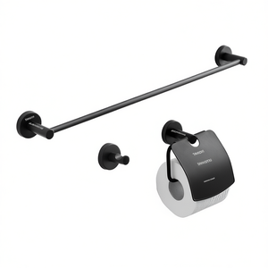Juego de 3 Accesorios de Baño en Negro Mate - Product Image 3