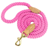 Laisse pour chien noire réglable, accessoire élégant pour animaux de compagnie, pour chiens de petite et moyenne taille, coton solide de luxe, personnalisable, durable, pour l'extérieur
