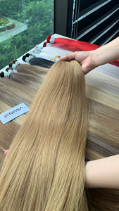 Extensions de cheveux en vrac de qualité supérieure, 100 grammes, super double trame, lisses, 30 pouces, texture lisse vietnamienne, prix de gros - Product Image 5
