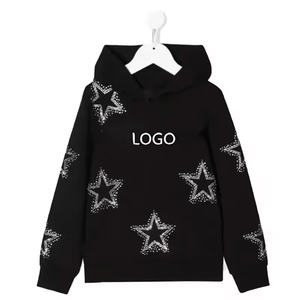 Respirant 100% Coton Hommes Strass Hoodies Entièrement Personnalisé Haute Qualité Polaire Personnalisable Pas Cher Prix - Product Image 1