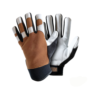 Gants de travail robustes en cuir grainé de vachette, doux et confortables, pour la protection des mains et des bras, pour un usage domestique et en jardin - Product Image 3